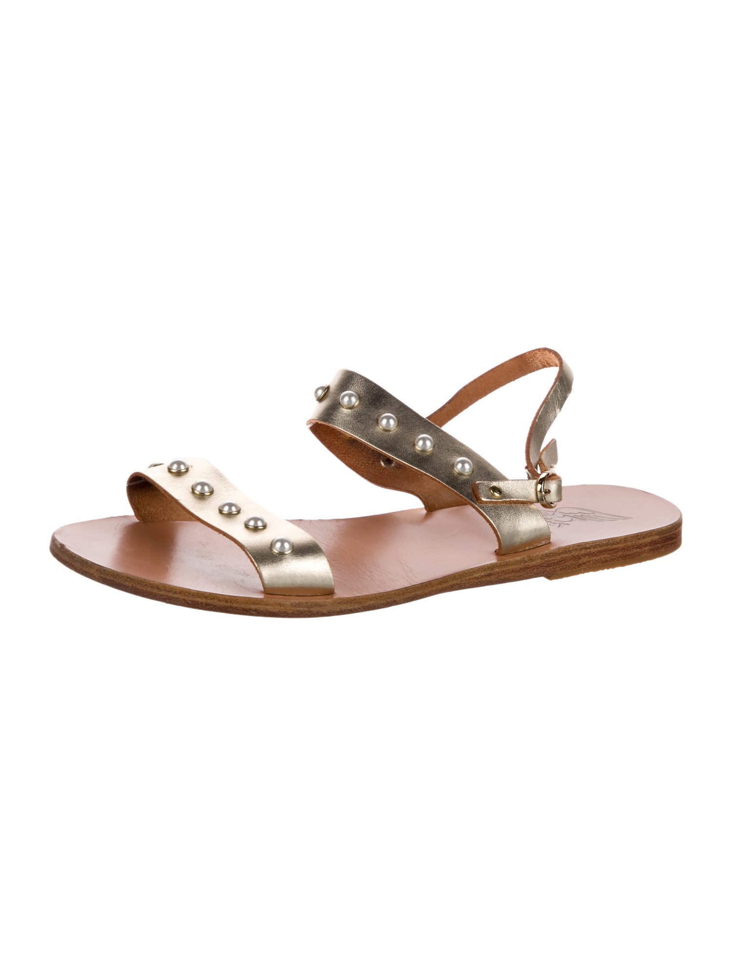 Ancient Greek Sandals Leather Slingback Sandals